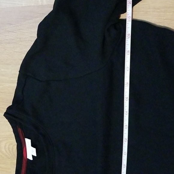 J. Jill black and red plaid long sleeve dress medium petite EUC - Picture 7 of 10